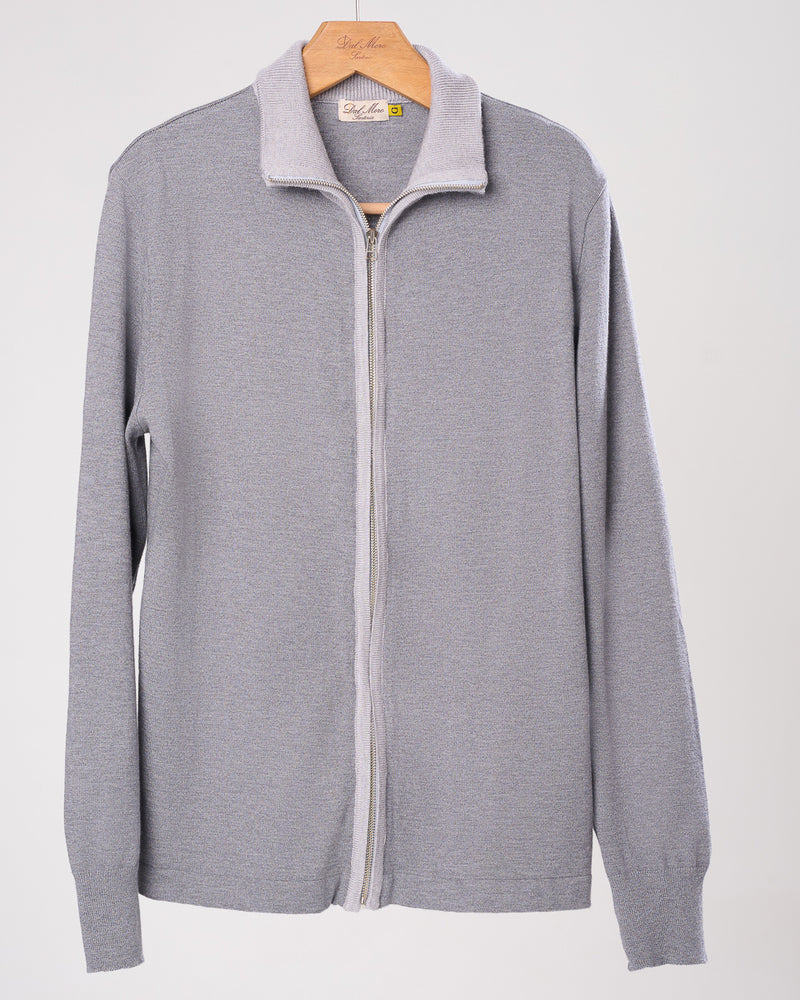 Zipper sweater merino Wool