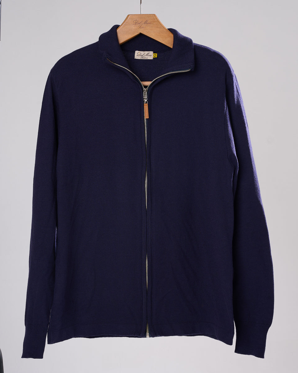 Zipper sweater merino Wool